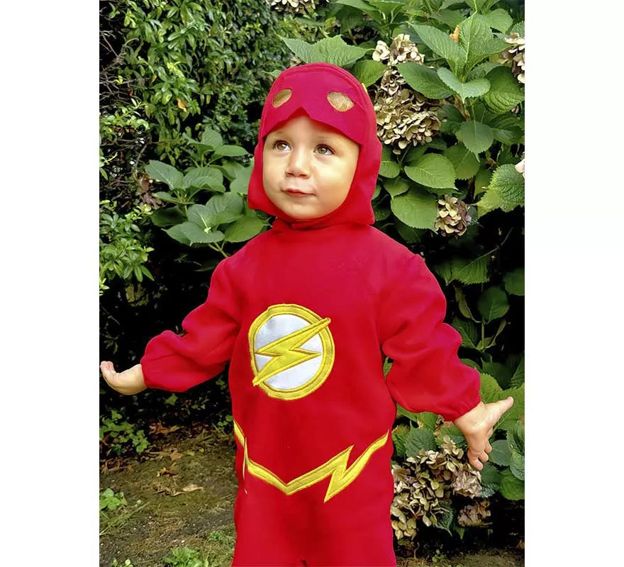 Translation missing: pt-PT.Disfraz de The Flash con gorro para bebé