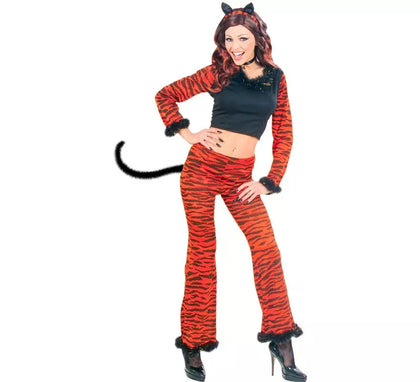 Disfraz de Tigre Animal Print naranja para mujer