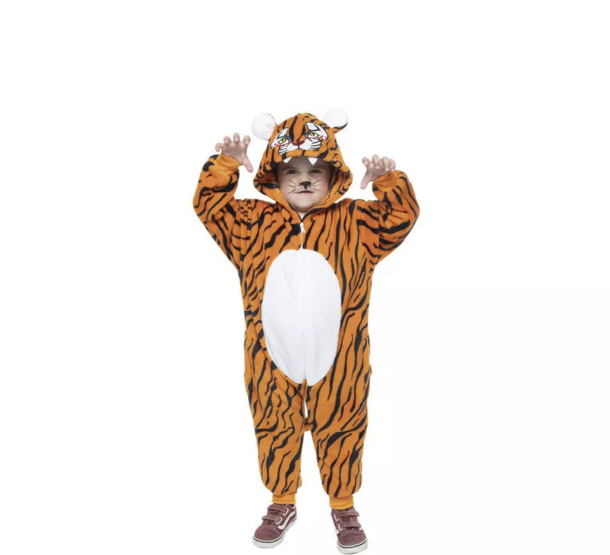 Translation missing: pt-PT.Disfraz de Tigre con capucha y orejas para niño