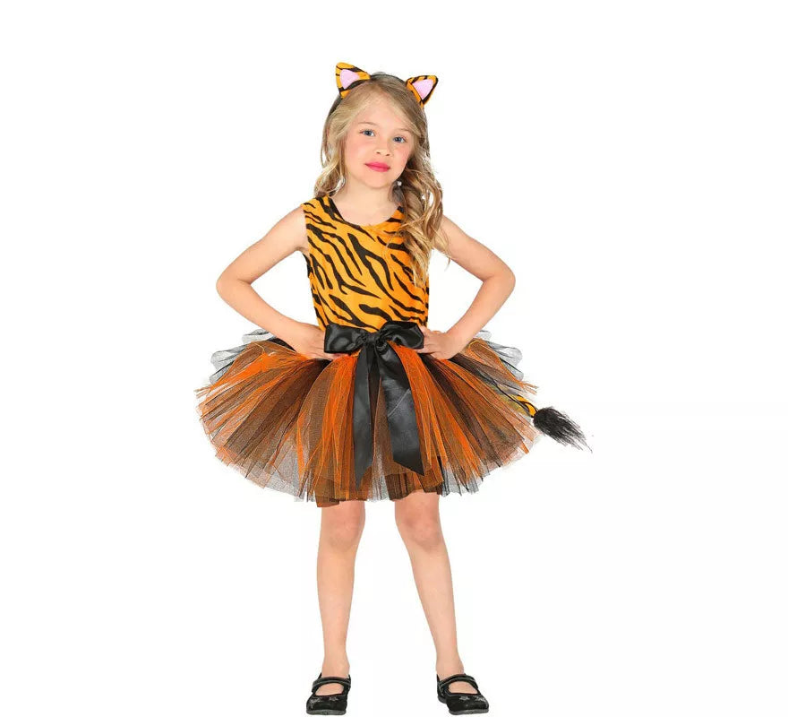 Translation missing: pt-PT.Disfraz de Tigre con Tutú y Lazo para niña