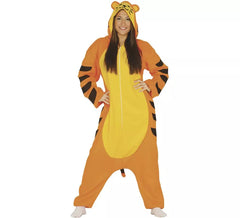 Fato de tigre de tiro longo para adulto