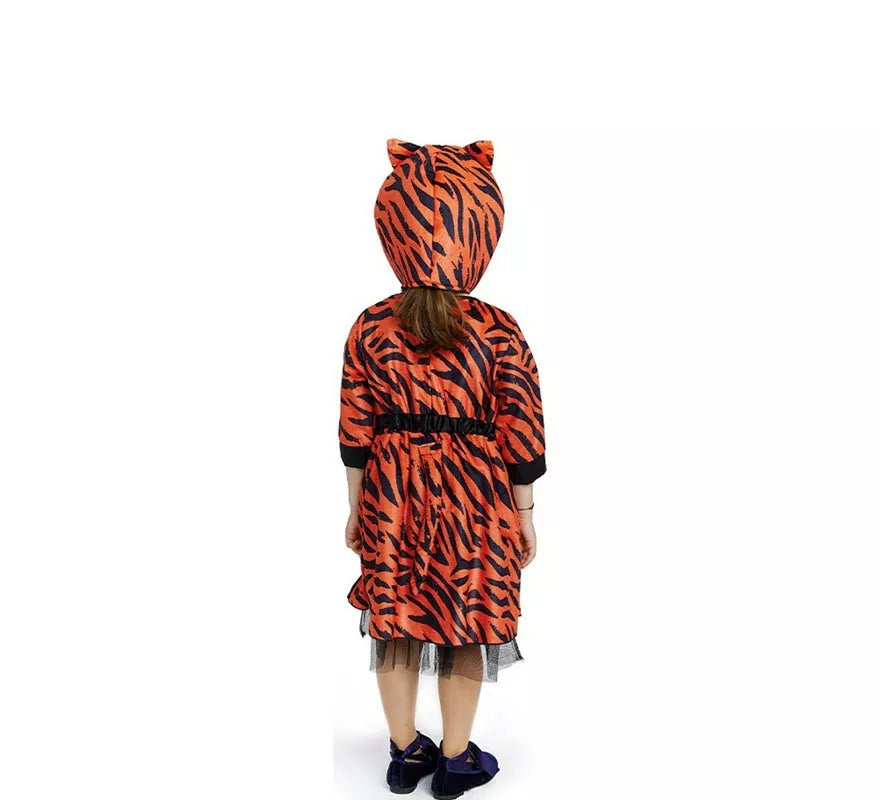 Translation missing: pt-PT.Disfraz de Tigresa en vestido naranja para bebé y niña