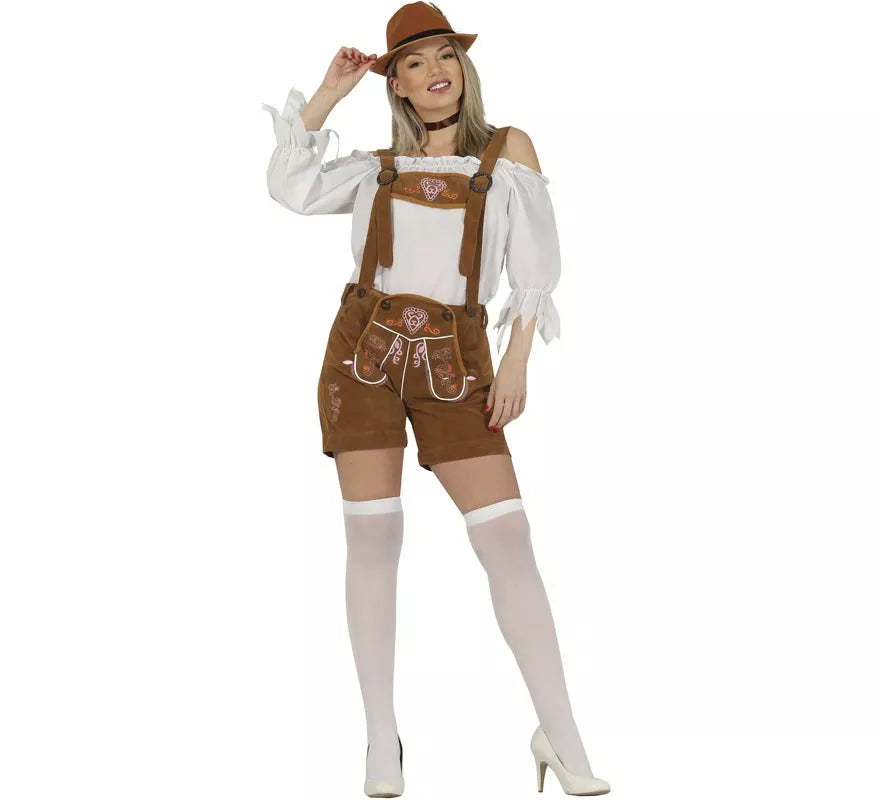 Translation missing: pt-PT.Disfraz de Tirolesa marrón para mujer