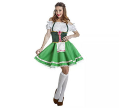 Fato de tirolesa verde para mulher