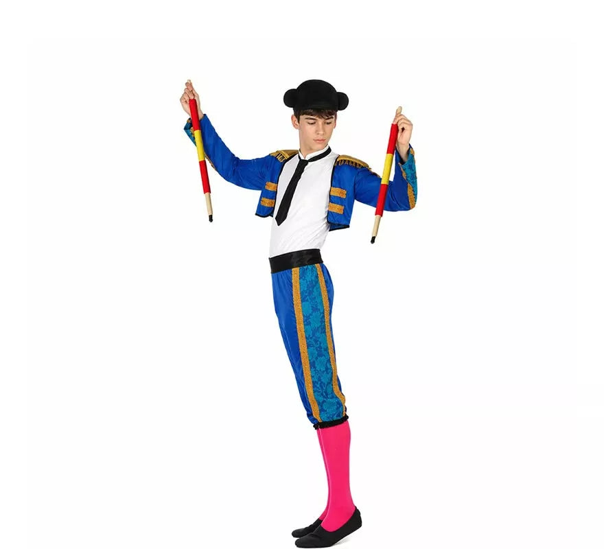 Translation missing: pt-PT.Disfraz de Torero Azul para Hombre