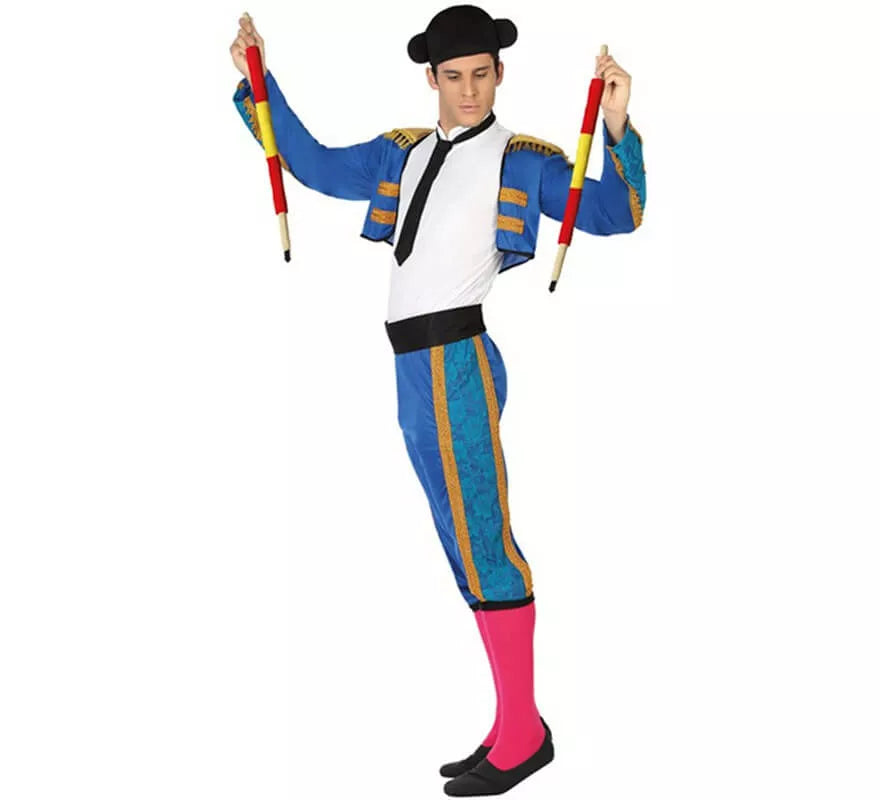 Translation missing: pt-PT.Disfraz de Torero Azul para Hombre