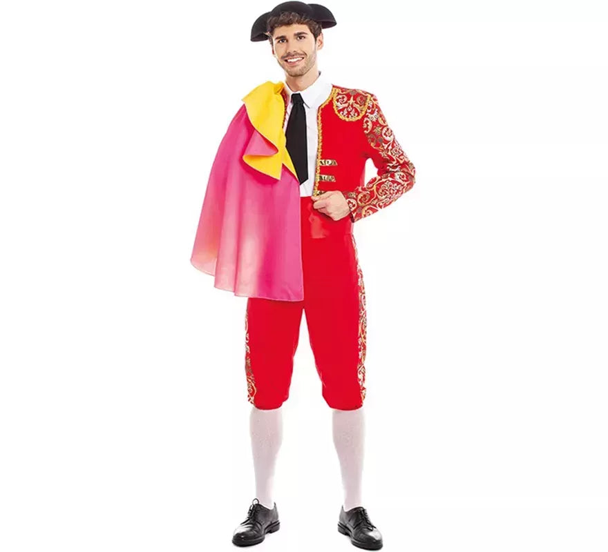 Translation missing: pt-PT.Disfraz de Torero rojo Español para hombre