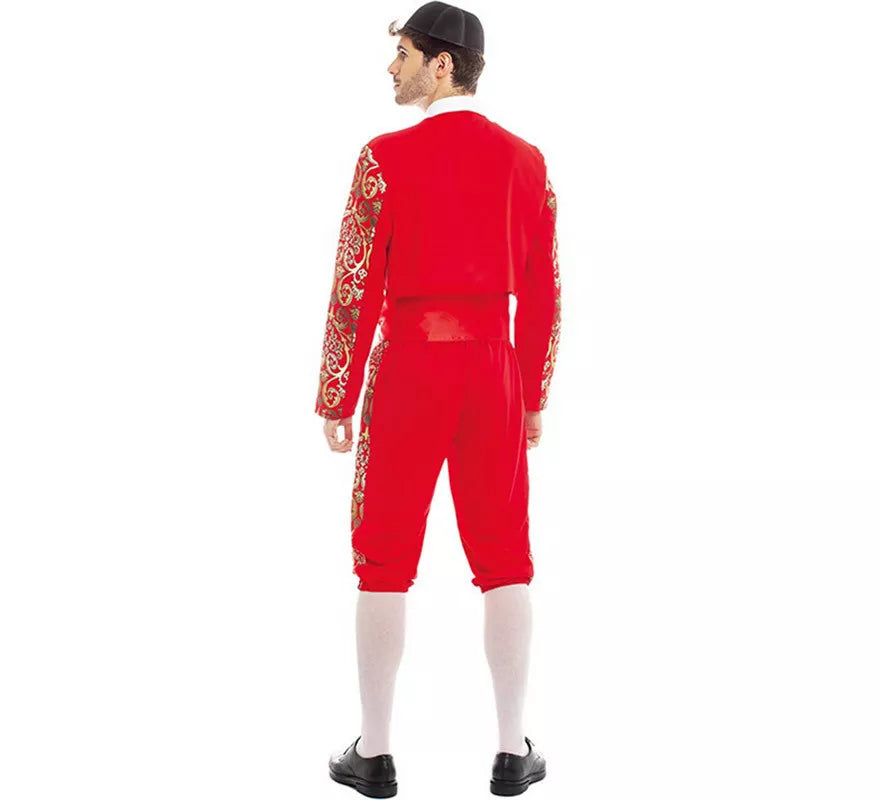 Translation missing: pt-PT.Disfraz de Torero rojo Español para hombre