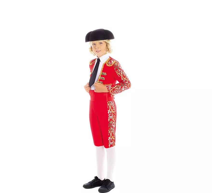 Translation missing: pt-PT.Disfraz de Torero rojo Español para niño