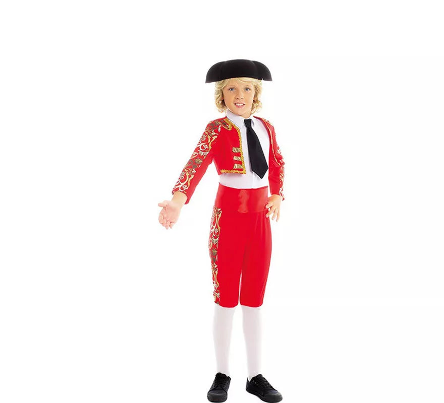 Translation missing: pt-PT.Disfraz de Torero rojo Español para niño
