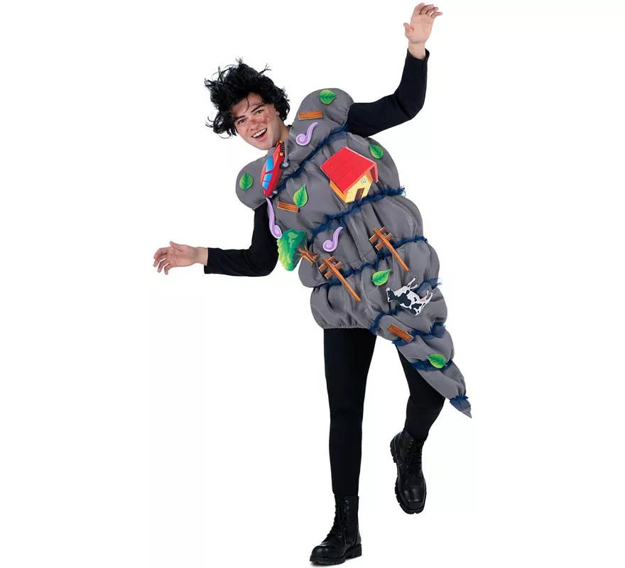 Translation missing: pt-PT.Disfraz de Tornado gris con accesorios para adulto