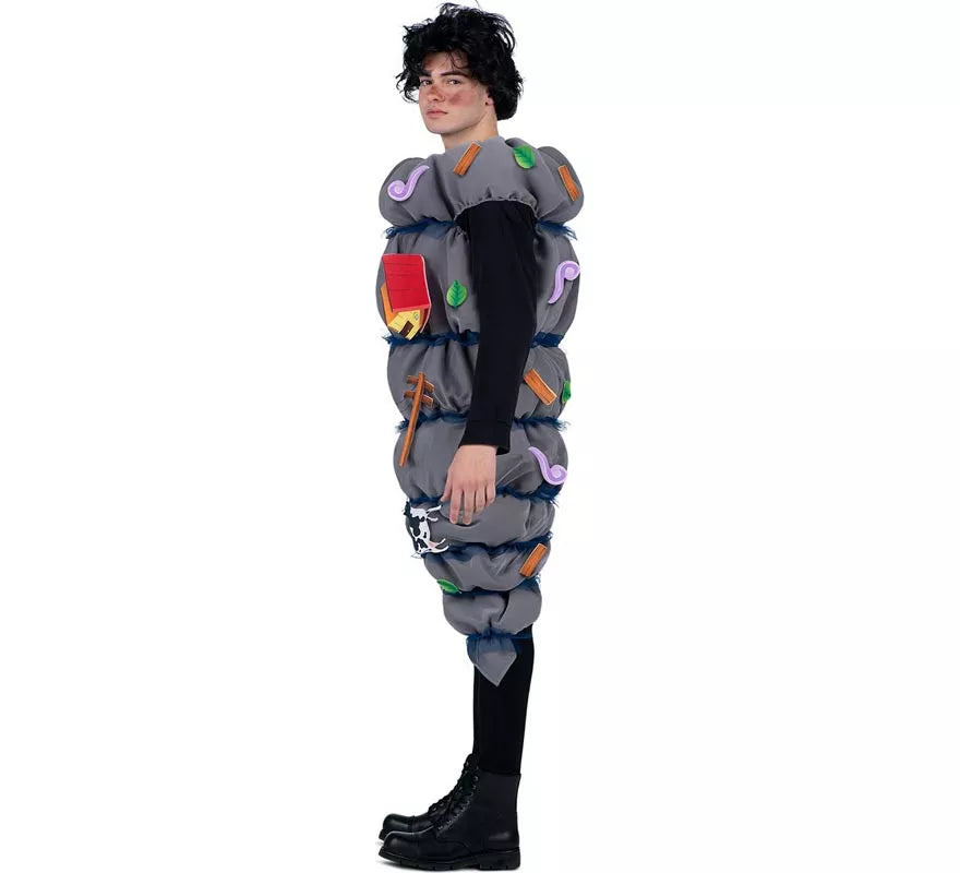 Translation missing: pt-PT.Disfraz de Tornado gris con accesorios para adulto
