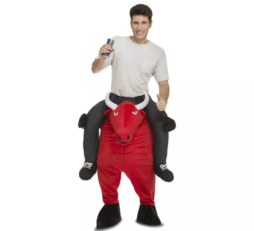 Translation missing: pt-PT.Disfraz de Toro Rojo a hombros para adultos