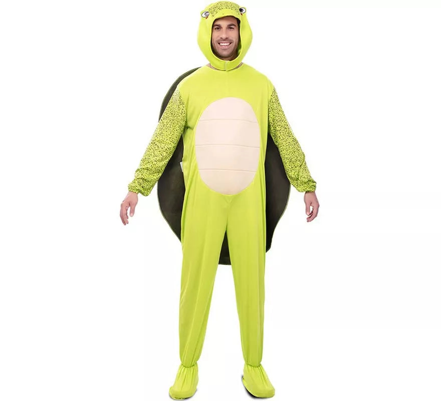 Translation missing: pt-PT.Disfraz de Tortuga verde con caparazón para adulto