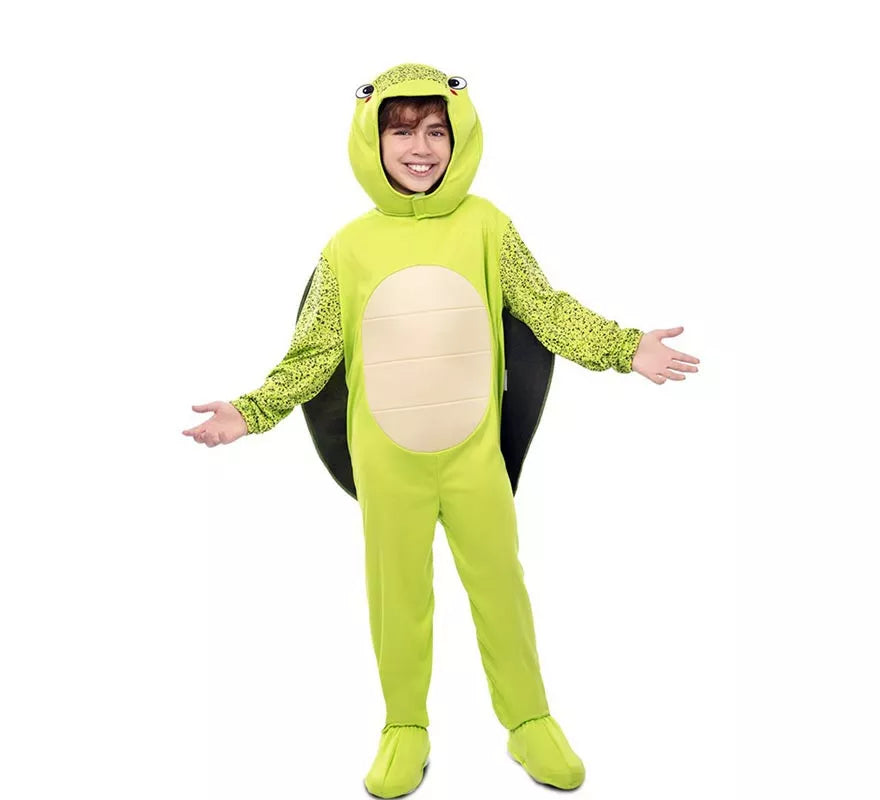Translation missing: pt-PT.Disfraz de Tortuga verde con caparazón para niños