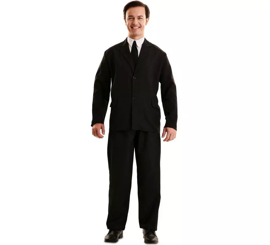 Translation missing: pt-PT.Disfraz de Traje de Hombre de Negro para adulto