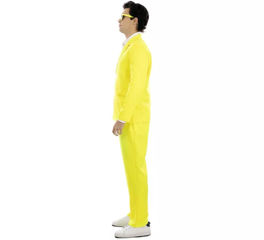 Translation missing: pt-PT.Disfraz de Traje Neón amarillo para hombre