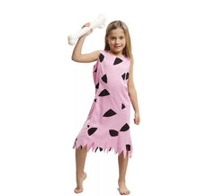 Fato de troglodita rosa para menina