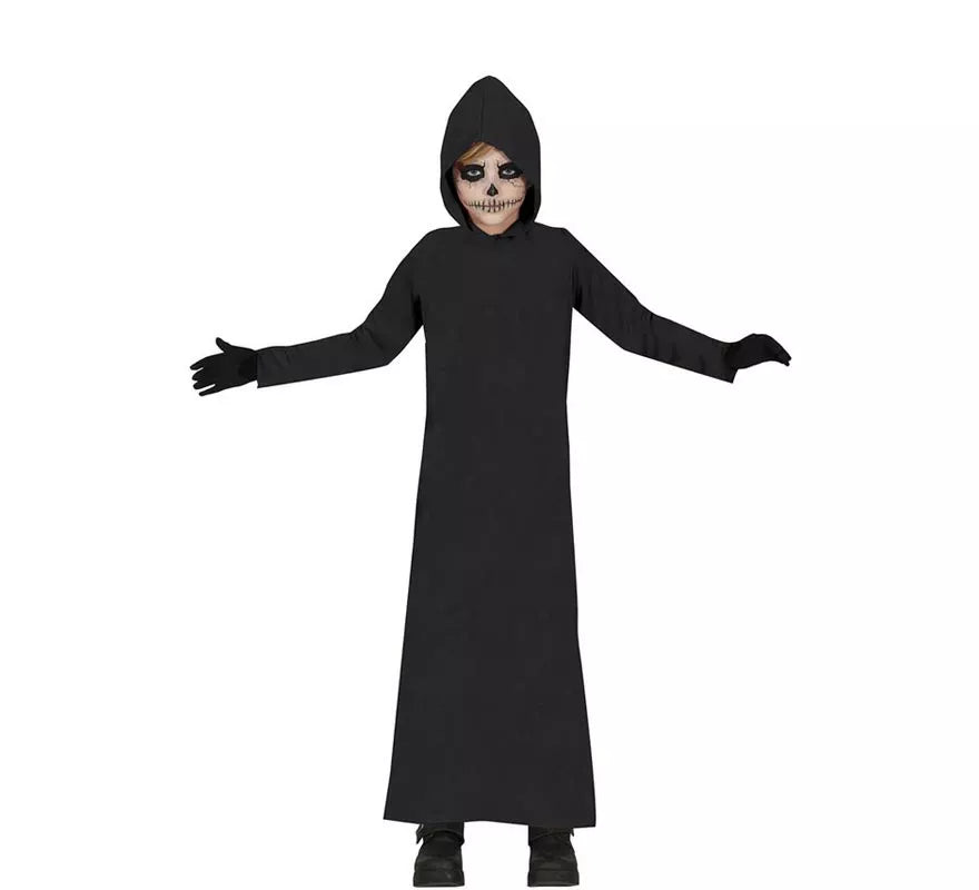 Translation missing: pt-PT.Disfraz de Túnica de la Muerte con Capucha negra para niños
