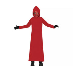 Fato de demônio com capuz vermelho para crianças