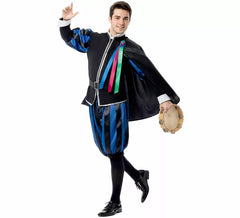 Fato de Tuno azul com capa para homem