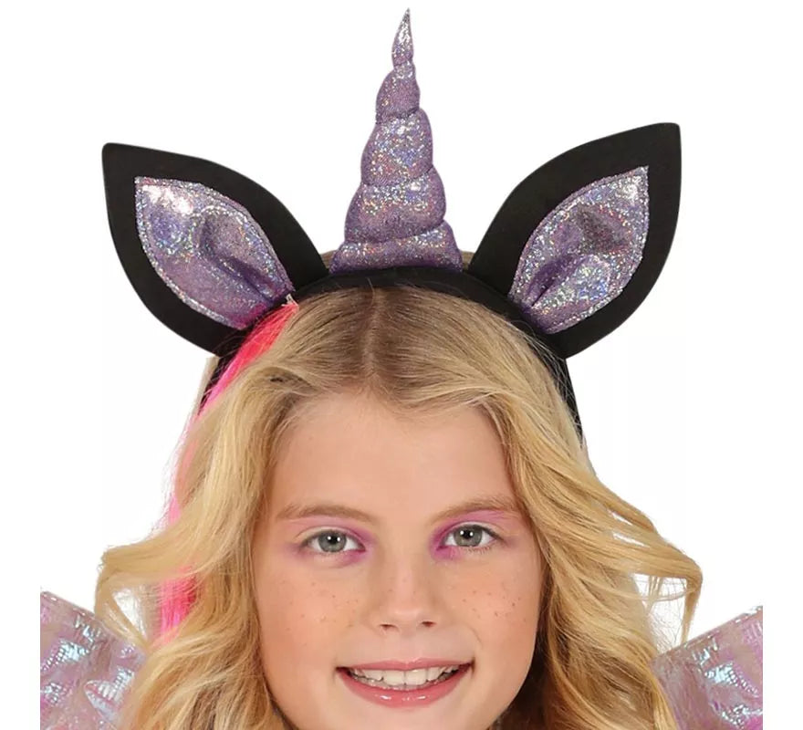 Translation missing: pt-PT.Disfraz de Unicornio Oscuro para niña