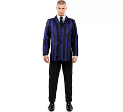 Traje de uniforme universitário escuro masculino
