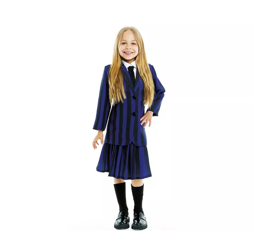 Translation missing: pt-PT.Disfraz de Uniforme de Colegio Tenebroso para niña y adolescente