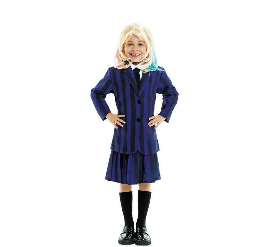 Translation missing: pt-PT.Disfraz de Uniforme de Colegio Tenebroso para niña y adolescente