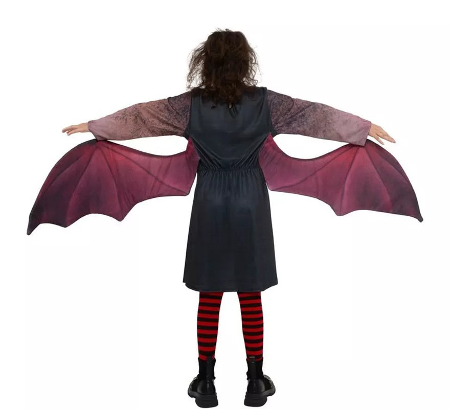 Translation missing: pt-PT.Disfraz de Vampira oscura con alas para niña
