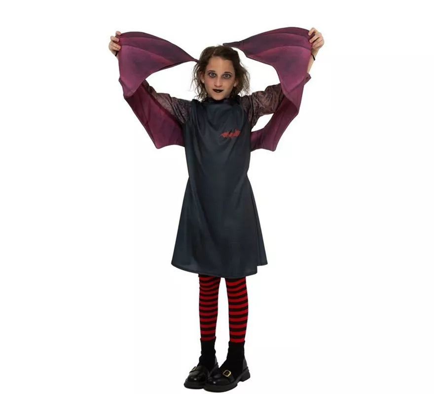 Translation missing: pt-PT.Disfraz de Vampira oscura con alas para niña