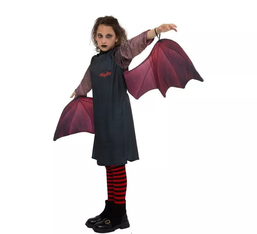 Translation missing: pt-PT.Disfraz de Vampira oscura con alas para niña