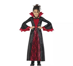 Fato de Vampira Borgonha para Meninas