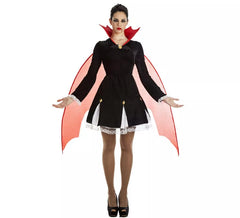 Fato de vampiro para mulher com asas