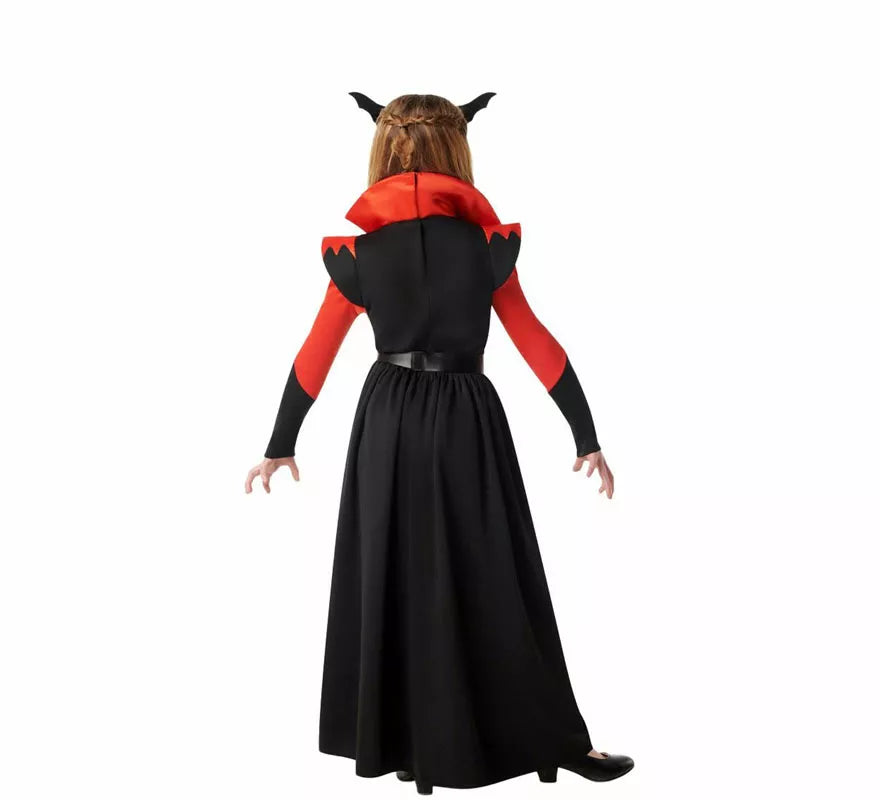Disfraz de Vampiresa con Diadema para niña