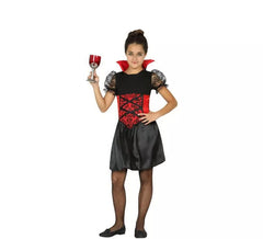 Fato de vampiro com renda para menina