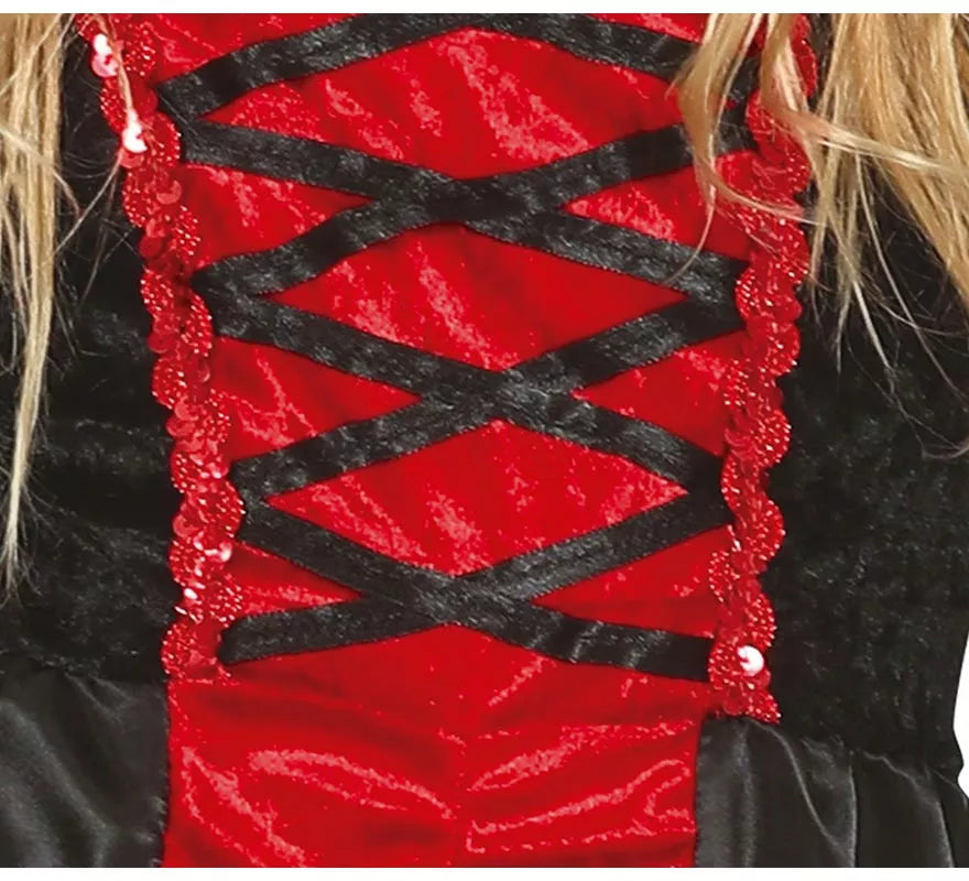 Translation missing: pt-PT.Disfraz de Vampiresa con vestido largo para niña