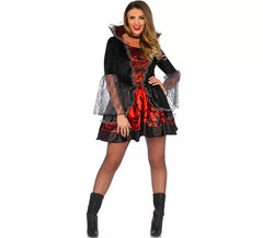 Fato de Vampiro Mortal das Trevas Feminino