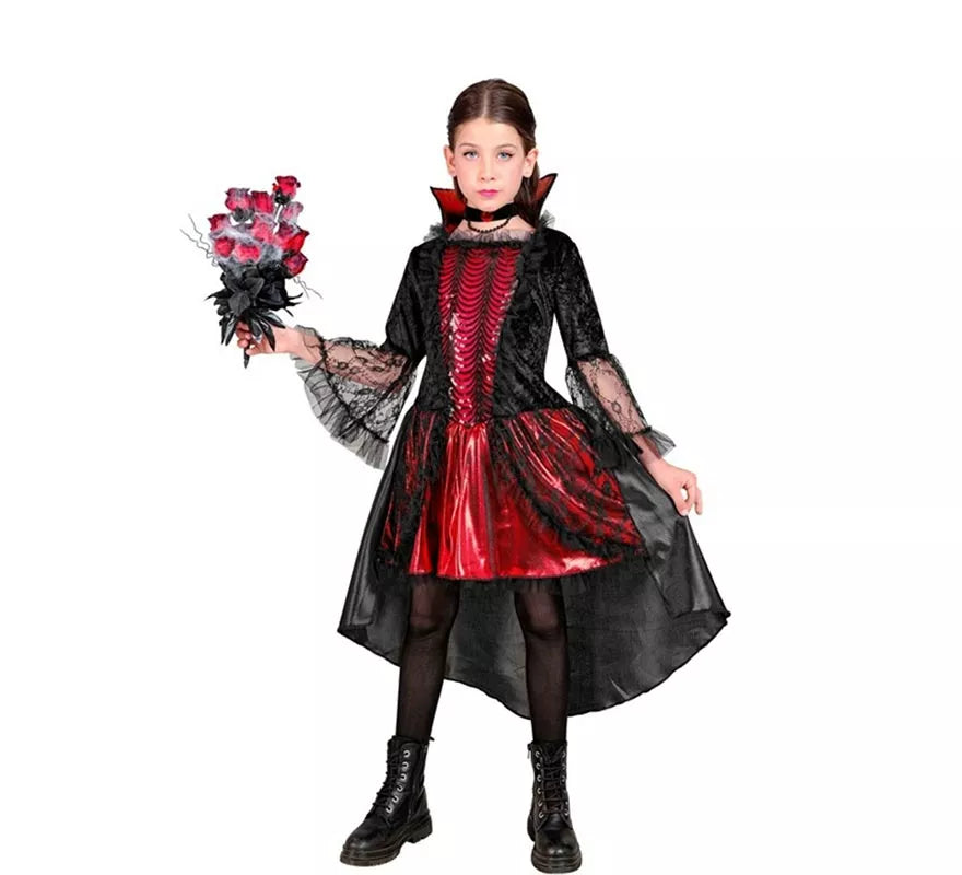 Translation missing: pt-PT.Disfraz de Vampiresa Elegante para niña