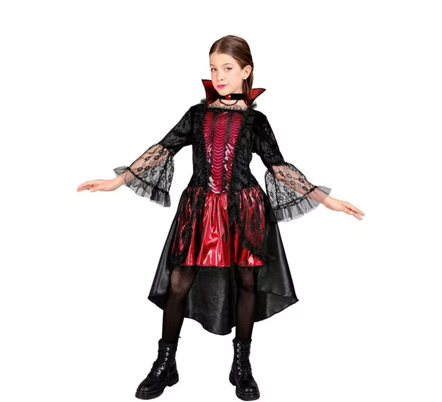 Translation missing: pt-PT.Disfraz de Vampiresa Elegante para niña