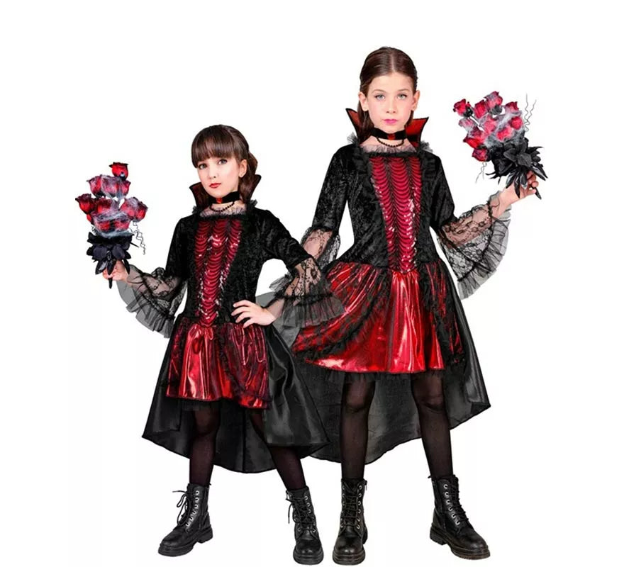 Translation missing: pt-PT.Disfraz de Vampiresa Elegante para niña
