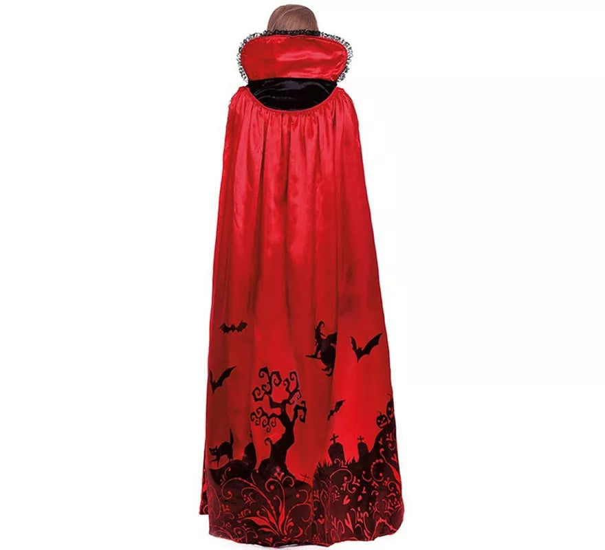 Translation missing: pt-PT.Disfraz de Vampiresa Estampado Deluxe para mujer