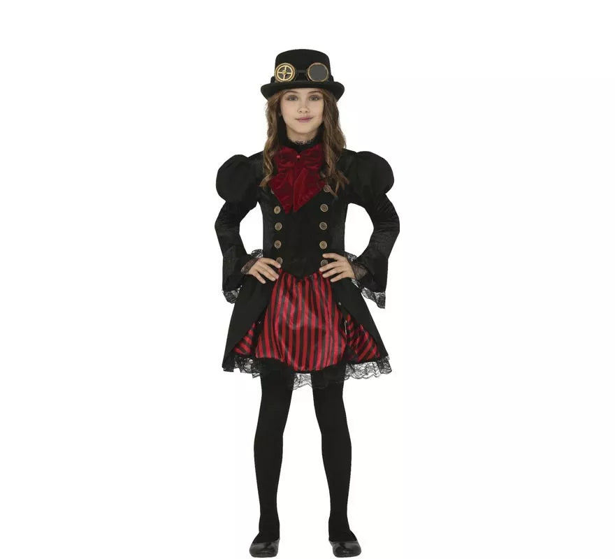 Translation missing: pt-PT.Disfraz de Vampiresa Gótica Steampunk para niña