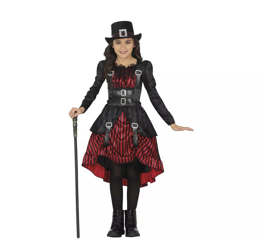Translation missing: pt-PT.Disfraz de Vampiresa Gótica Steampunk para niña
