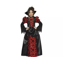 Fato de vampiro vermelho para menina
