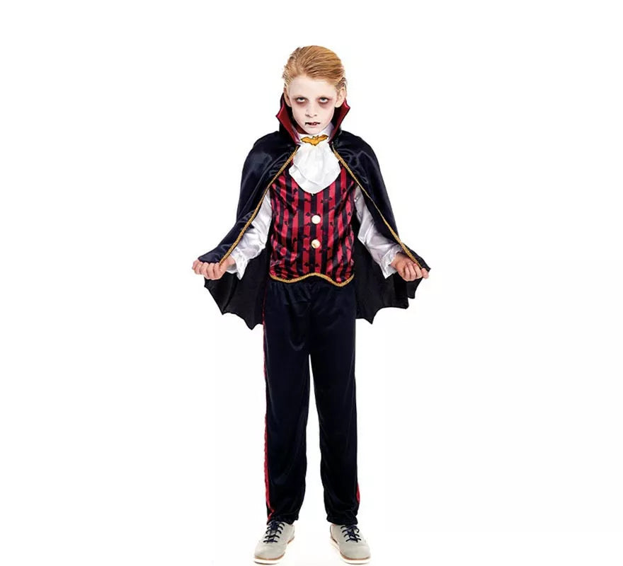Translation missing: pt-PT.Disfraz de Vampiro Clásico Capa corta para niño