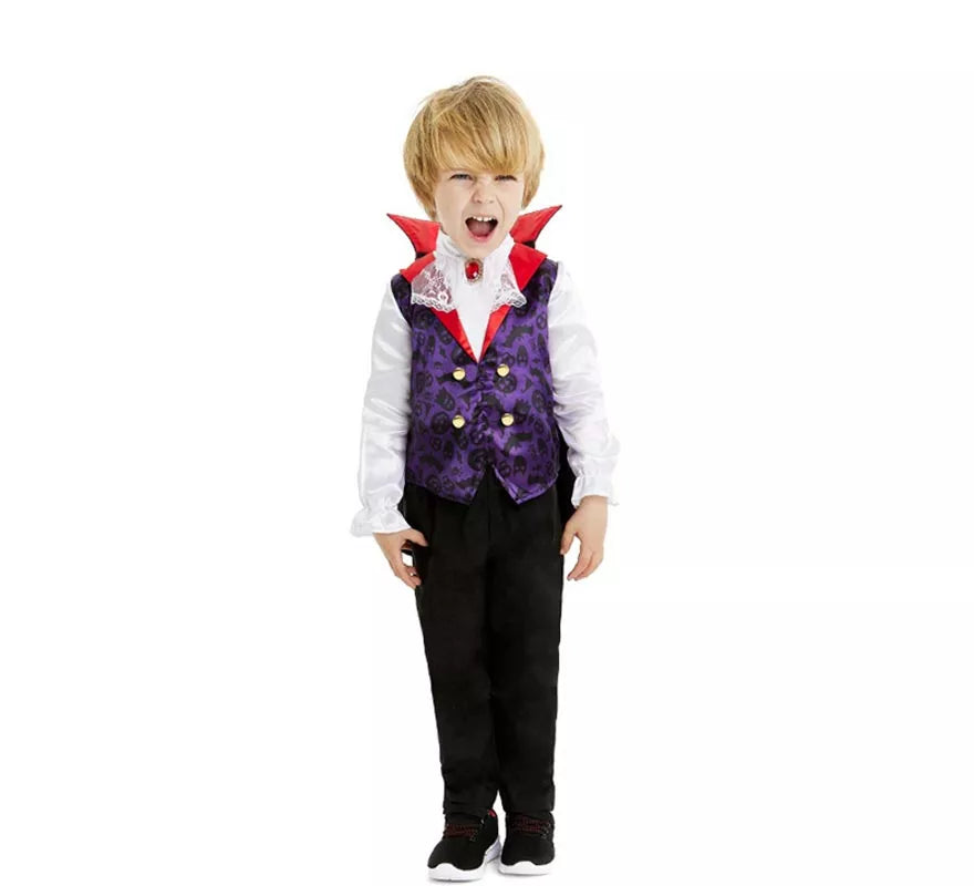 Translation missing: pt-PT.Disfraz de Vampiro clásico con capa y cuello para bebé y niño