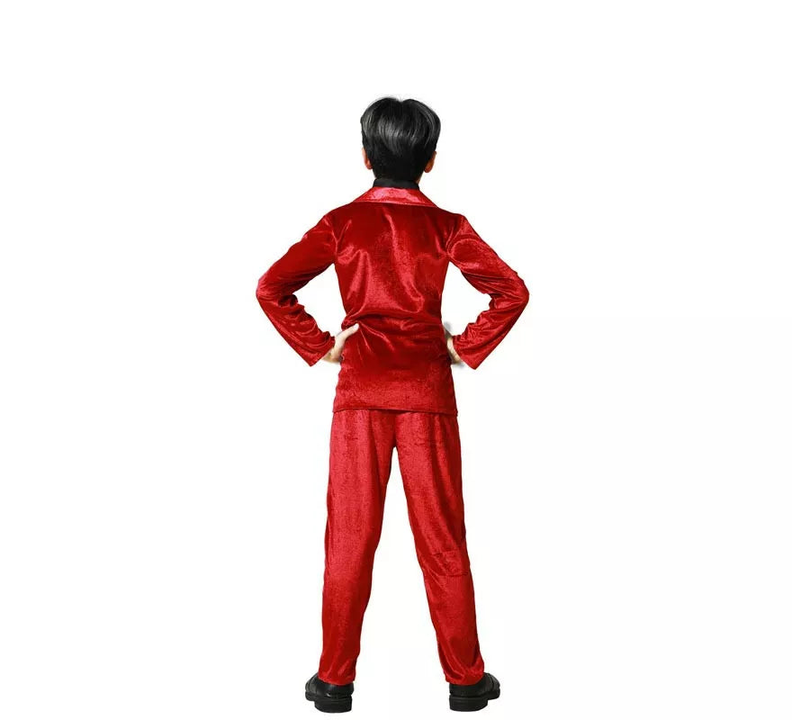 Translation missing: pt-PT.Disfraz de Vampiro Elegante Rojo para niño
