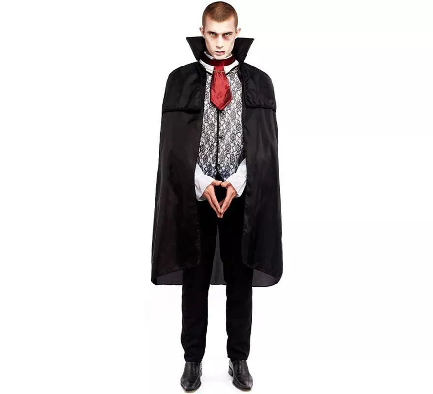 Disfraz de Vampiro Negro para hombre