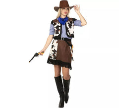 Fato de cowgirl estampado cowgirl para mulher